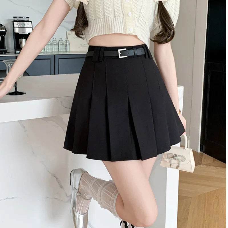 FashionSierra - Korean Style New Fashion High Waist A-line Mini Pleated Womens Spring Summer Casual Short Woman Skirt FashionSierra - Korean Style New Fashion High Waist A-line Mini Pleated Womens Spring Summer Casual Short Woman Skirt