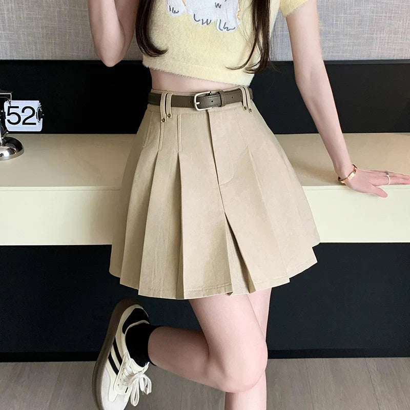 FashionSierra - New Fashion High Waist A-line Mini Pleated Womens Spring Summer Skater Short Korean Female Casual Skirt FashionSierra - New Fashion High Waist A-line Mini Pleated Womens Spring Summer Skater Short Korean Female Casual Skirt