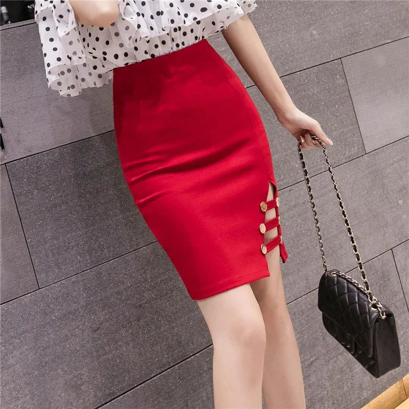 FashionSierra - Korean High Waist Hollow Out Pencil Women 2024 New Summer Elegant Package Hip Mini Skirt FashionSierra - Korean High Waist Hollow Out Pencil Women 2024 New Summer Elegant Package Hip Mini Skirt