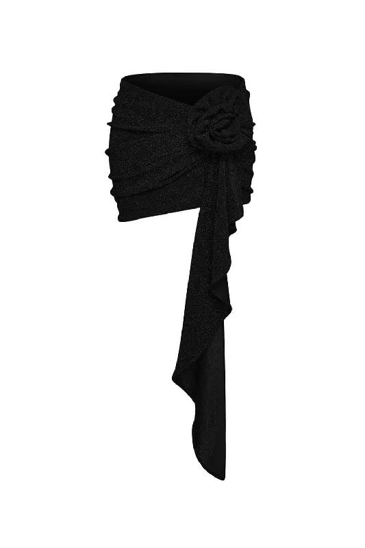 Jaylah Halter Gathered Jersey Mini Skirt