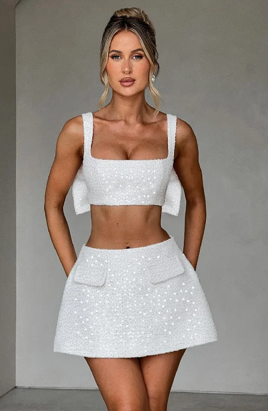 Kiri Mini Skirt - Ivory