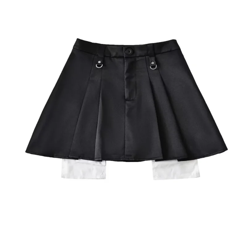 Runwaylover 1586 Pleated 23023 Ladies A-Line Mini Skirt
